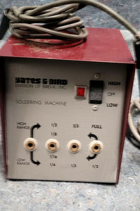 Yates and Bird Gold Plater/Soldering Machine